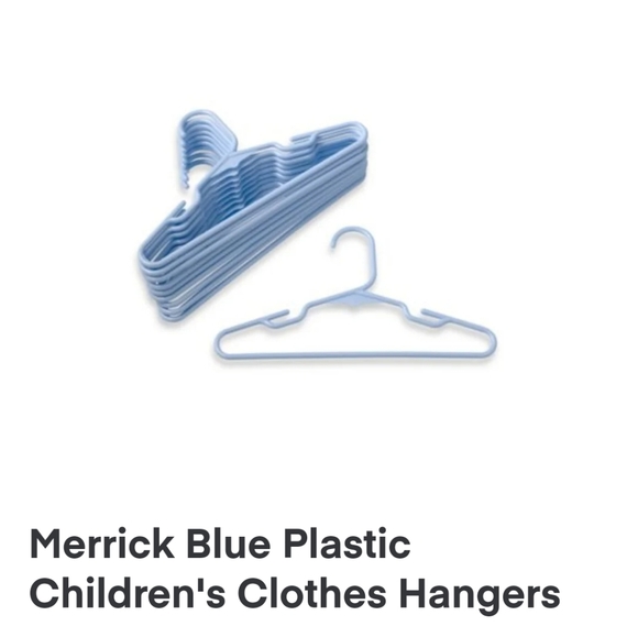 Buy Buy Baby Other 63merrick Blue Plastic Childrens Clothes Hangers